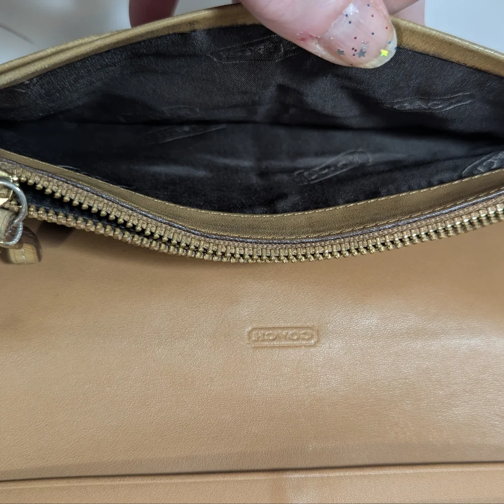 Coach Canvas Long Envelope Wallet EUC